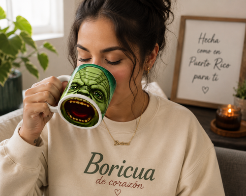 Custom Yoda Face Mug l Personalized 11oz Ceramic Mug