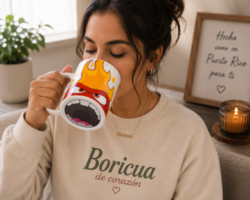 Anger Face Ceramic Mug | 11oz Novelty Coffee Mug