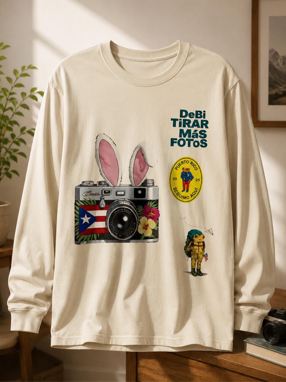Debí Tirar Más Fotos™ | Puerto Rico Camera Graphic Long Sleeve
