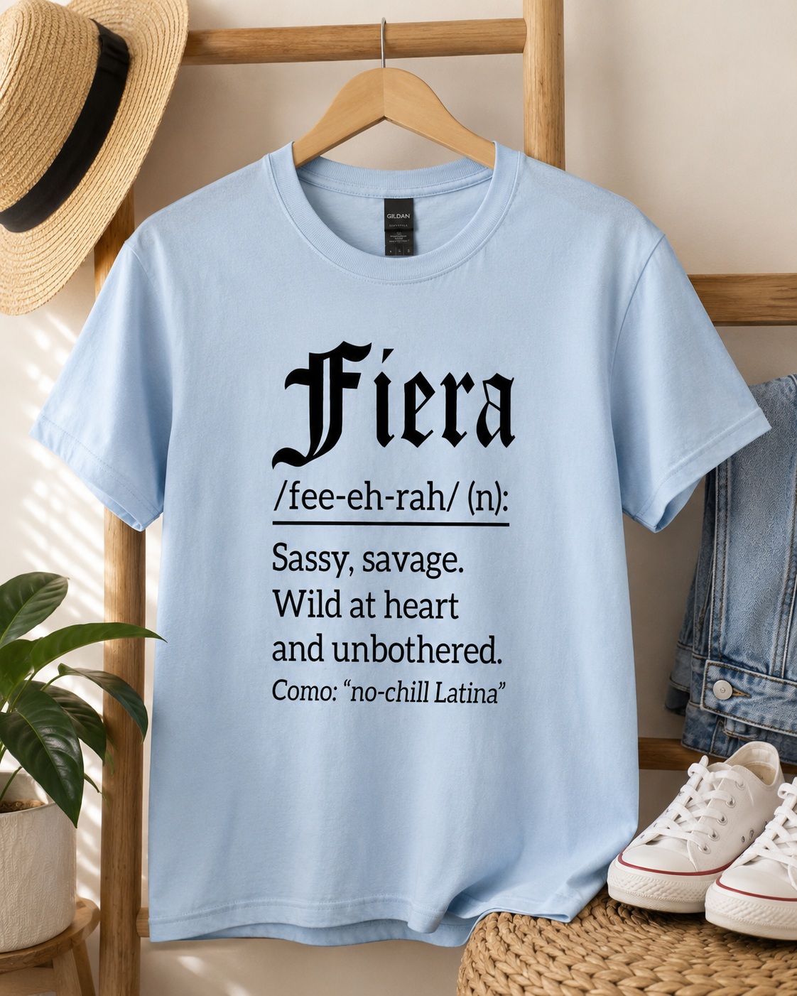 Fiera Definition Tee | Funny Latina & Boricua Graphic Shirt