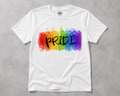 PRIDE Watercolor Graphic Tee | LGBTQ+ Rainbow Unisex T-Shirt