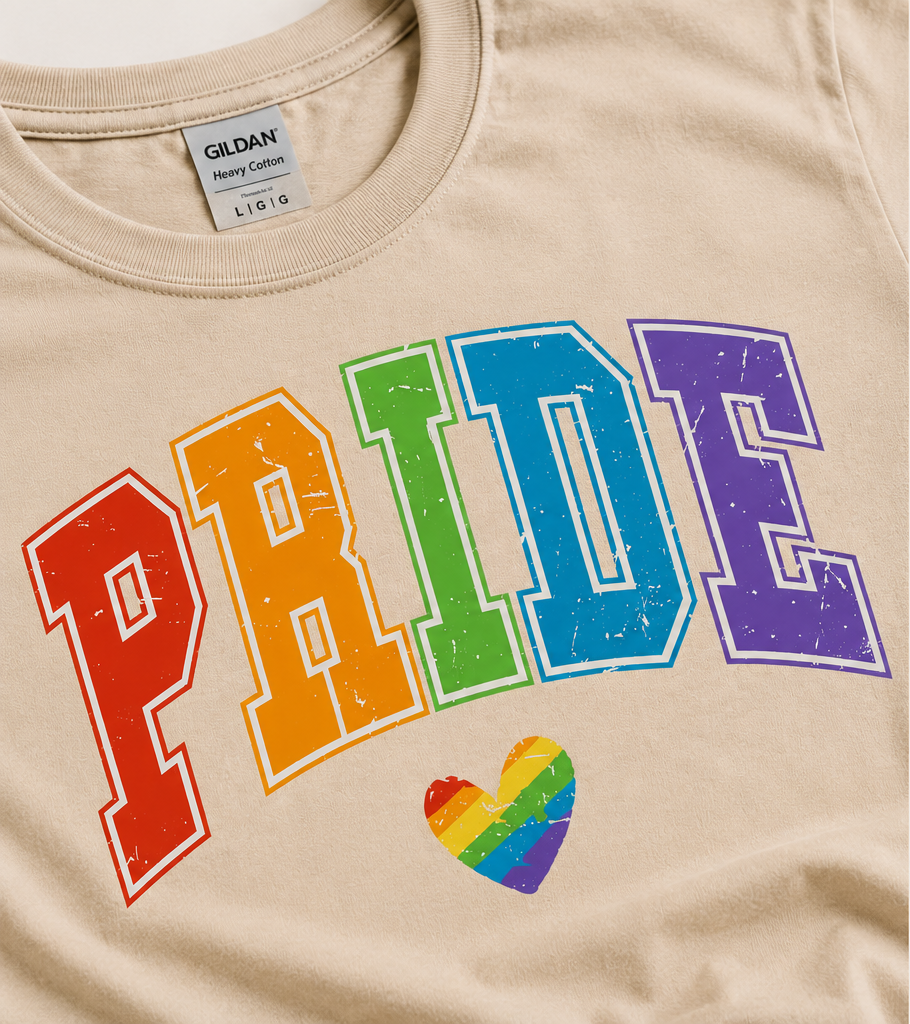 PRIDE Rainbow Heart Unisex T-Shirt